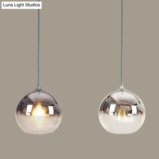 Nordic Spherical Dining Room Hanging Light Chrome / 8 Pendant Lighting