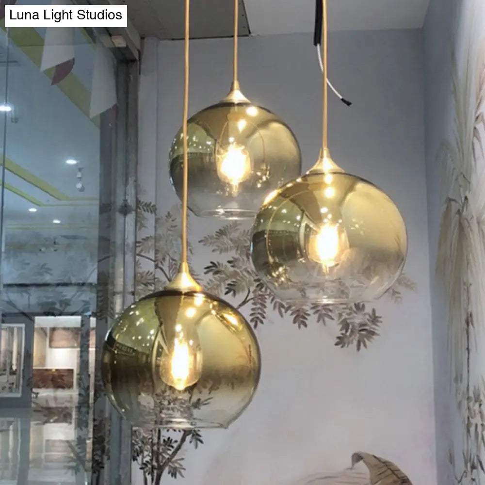 Nordic Spherical Dining Room Hanging Light Pendant Lighting