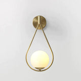 Nordic Star Wall Lamp Copper Bedroom Bedside Modern Minimalist Living Room Lamps