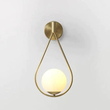 Nordic Star Wall Lamp Copper Bedroom Bedside Modern Minimalist Living Room B / Without-Light-Source