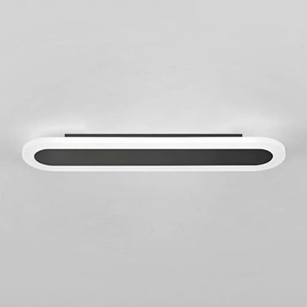 Nordic Style Acrylic Bar Led Wall Sconce For Corridor Lighting Black / 16 White