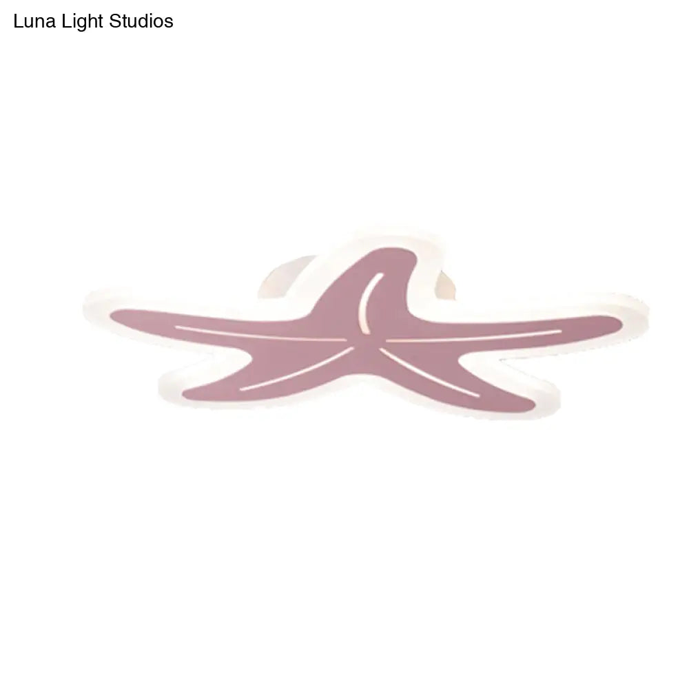 Nordic Style Acrylic Starfish Ceiling Mount Light - Ideal For Boys & Girls Bedrooms