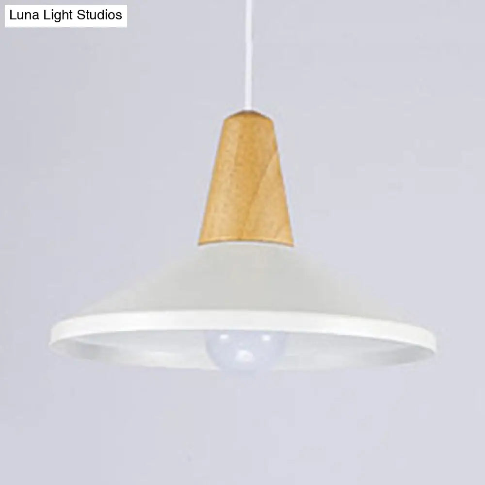 Nordic Style Aluminum & Wood Pendant Light - Perfect For Study Room