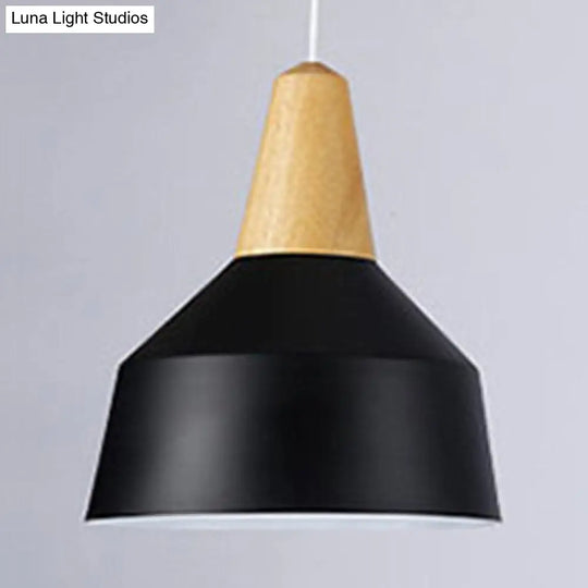 Nordic Style Aluminum & Wood Pendant Light - Perfect For Study Room