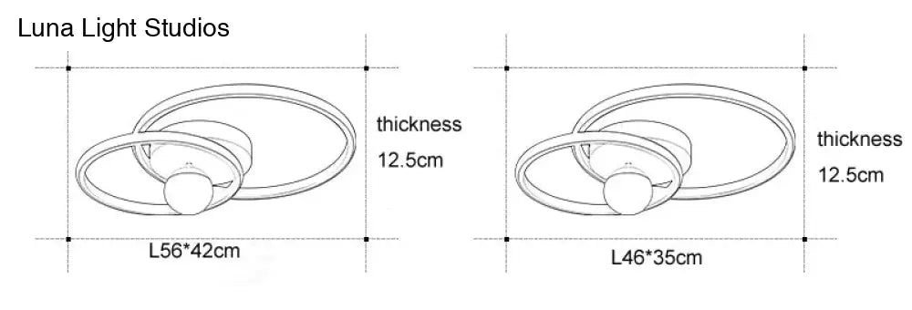 Nordic Style Bedroom Lamp Ring Ceiling