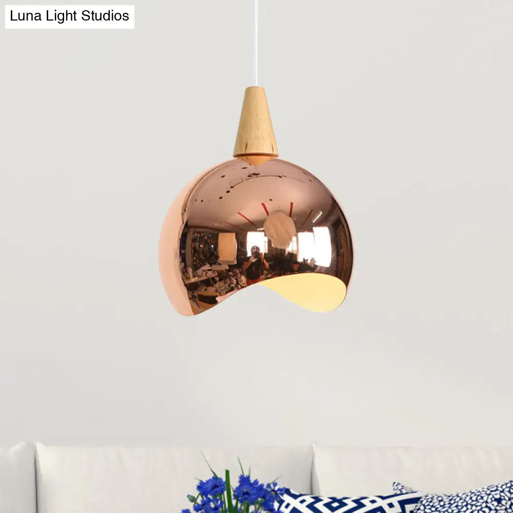 Nordic Style Ceiling Hanging Light With Mirror Globe Pendant For Corridor
