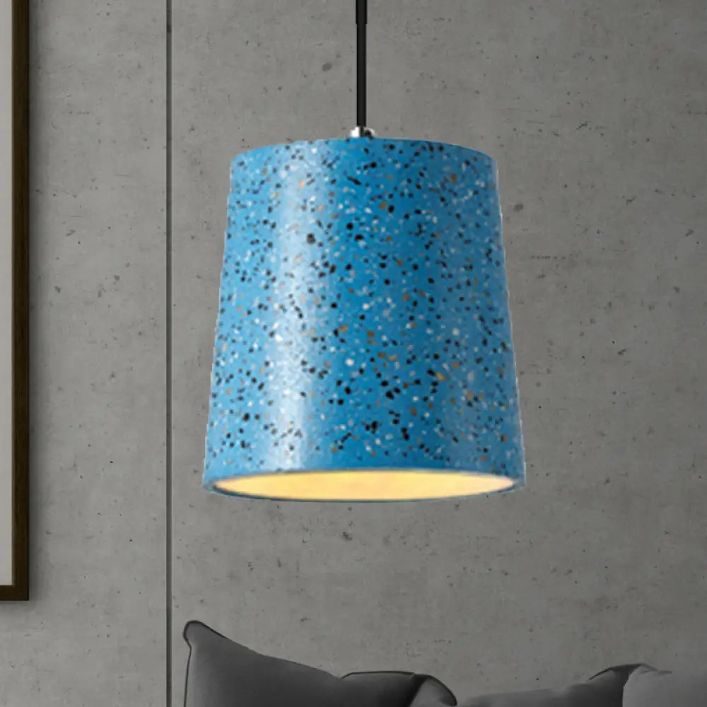 Nordic Style Cement Cone Pendant Light - 1 Black/White/Brown Blue