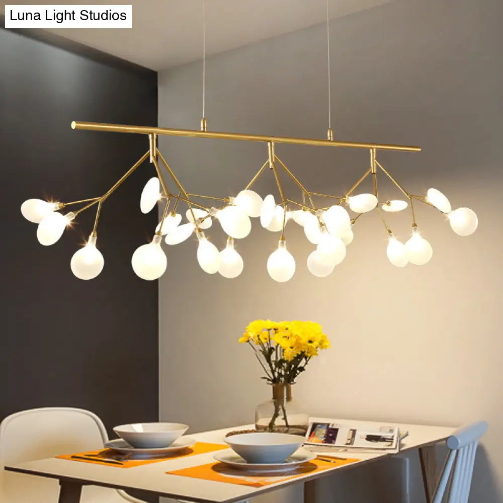 Nordic Style Handblown Glass Firefly Pendant Light - Dining Room Led Ceiling Lighting