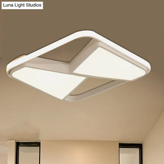 Nordic Style Led Ceiling Light In Black/White Warm/White Lighting White /