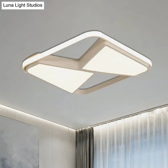 Nordic Style Led Ceiling Light In Black/White – Warm/White Lighting