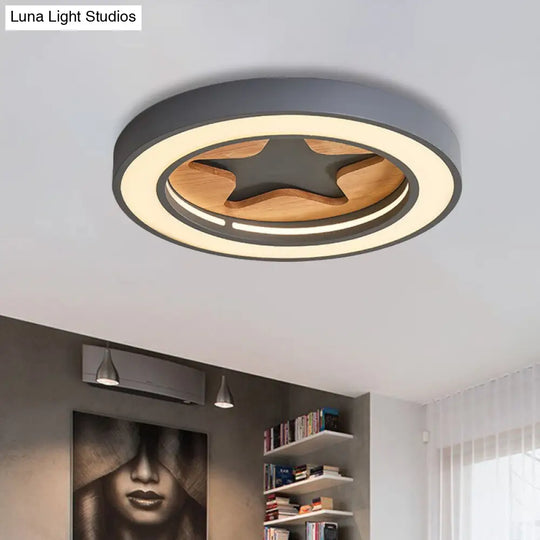 Nordic Style Led Flush Mount Ceiling Light For Corridors - Slim & Stylish Acrylic Lamp