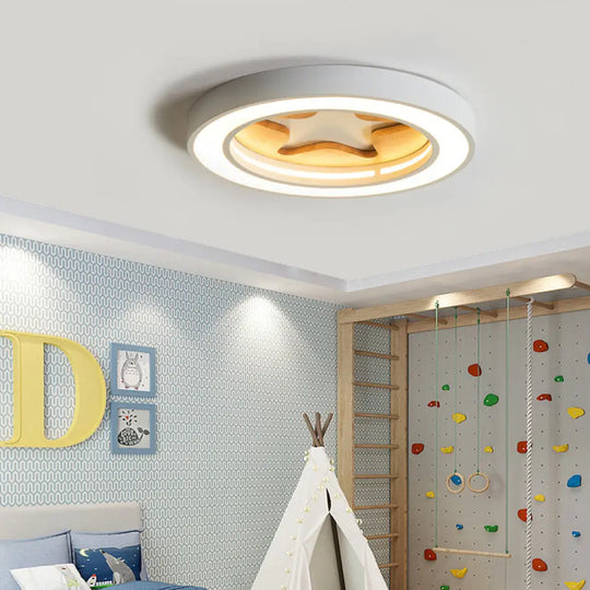 Nordic Style Led Flush Mount Ceiling Light For Corridors - Slim & Stylish Acrylic Lamp White