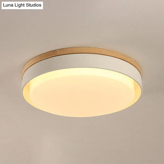 Nordic Style Macaron Colored Child Bedroom Ceiling Light White / 15 Warm