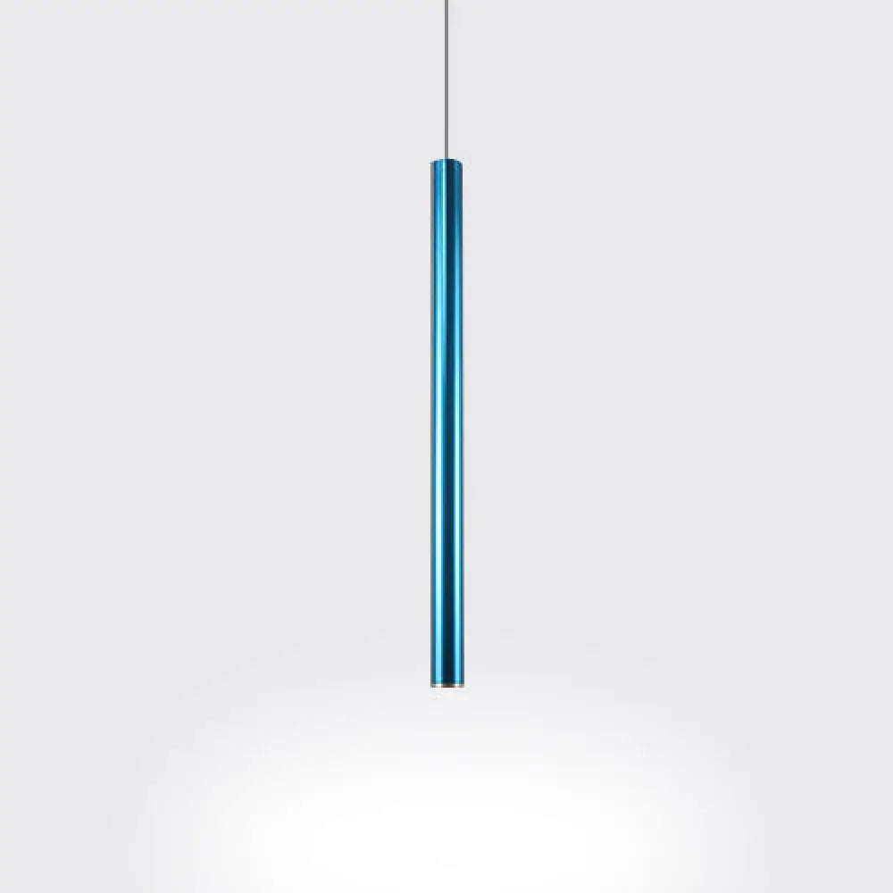 Victoria - Nordic Style Metal Slim Ceiling Light Silver/Red/Blue (Warm/White) Blue / 12 White