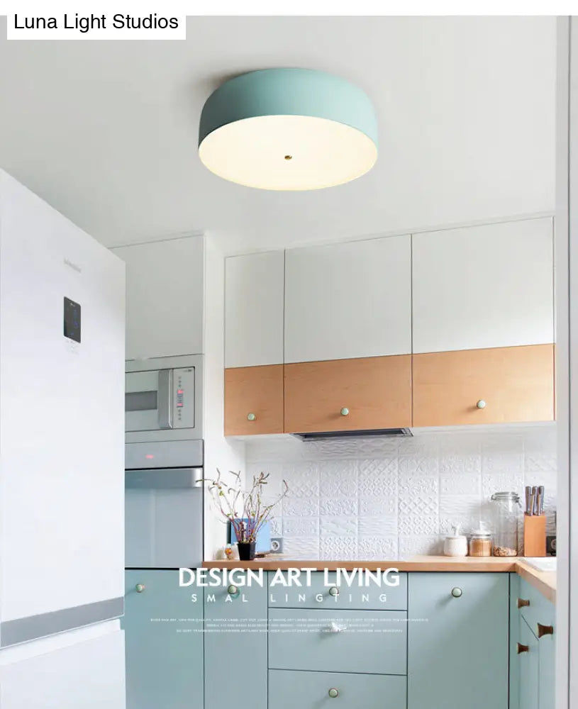 Nordic Style Metal Flush-Mount Ceiling Light