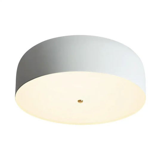 Nordic Style Metal Flush-Mount Ceiling Light White / 14