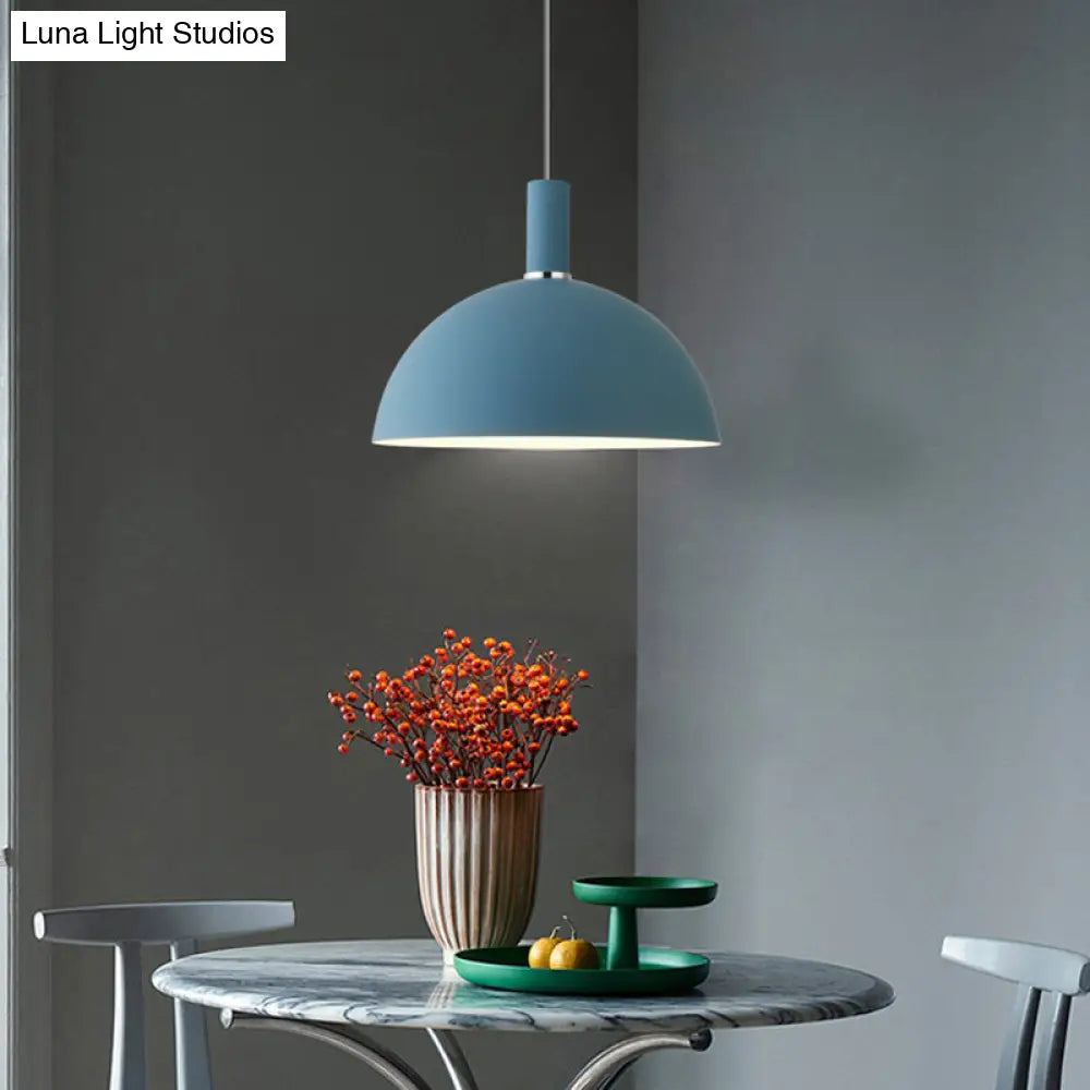 Nordic Style Metal Hemispherical Pendant Lamp - | Restaurant Ceiling Light 1