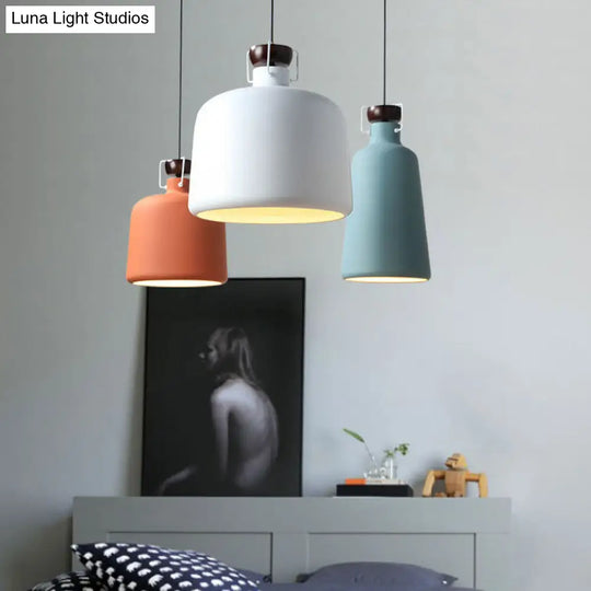 Nordic Style Pendant Light - Metallic Jar Shape Ideal For Kitchen Dining Table