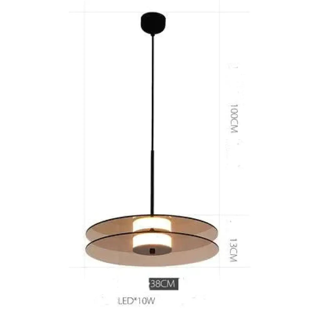 Nordic Style Restaurant Chandelier Personality Designer Record Lighting Room Dining Creative Glass