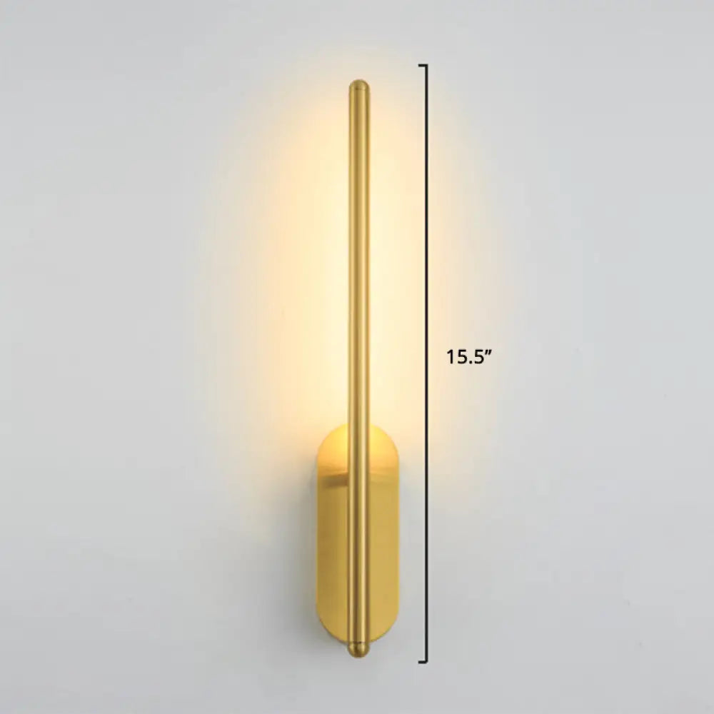 Nordic Style Rotatable Led Wall Lamp For Living Room - Modern Aluminum Light Fixture Gold / 16 B