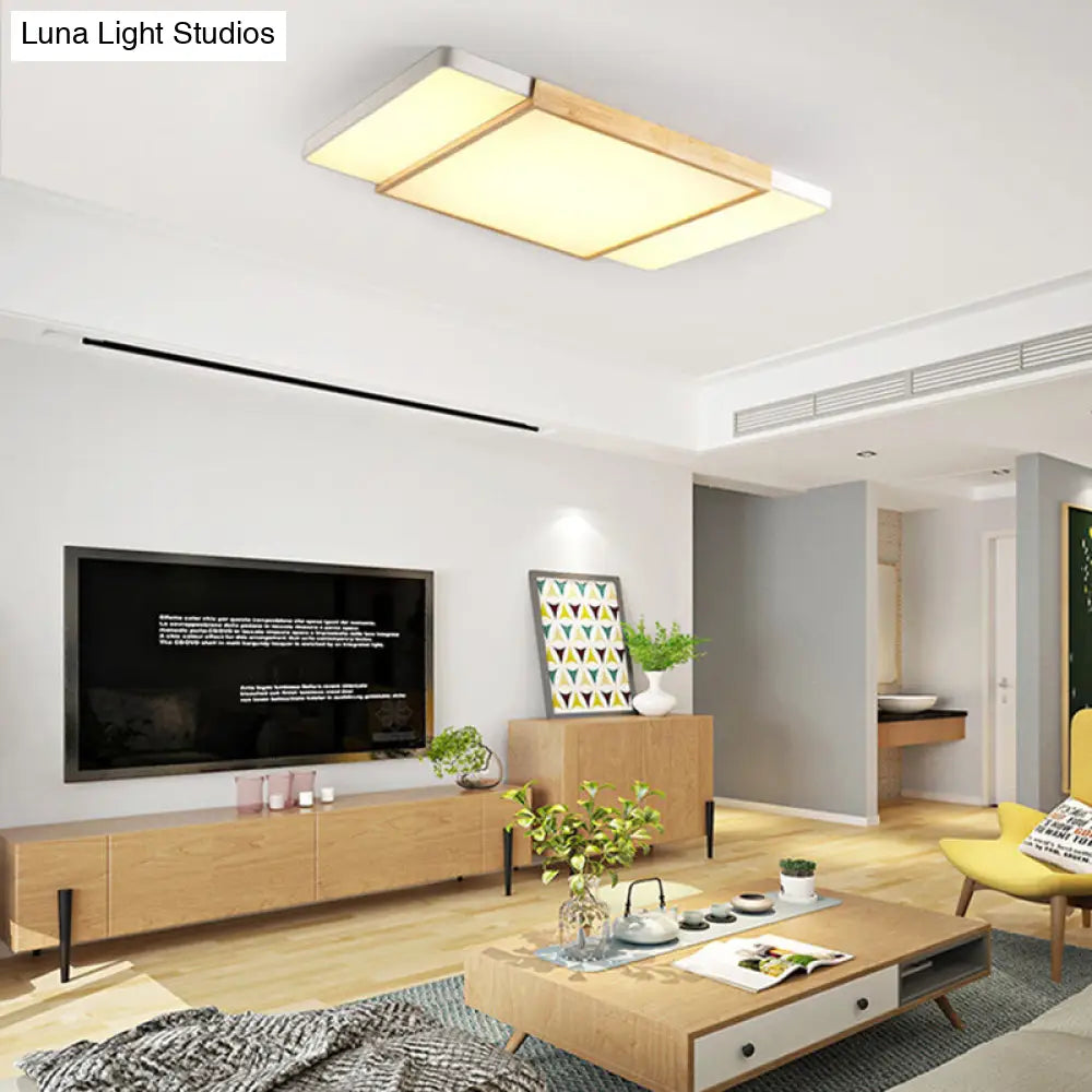 Nordic Style Wood And Metal Ceiling Lights
Alternatively:
Squared Lights In Metal
Modern With Design