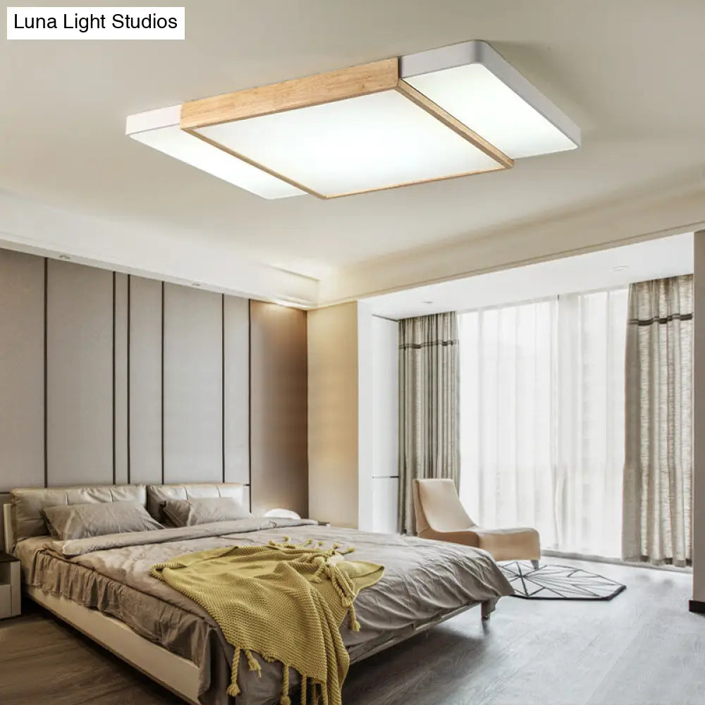 Nordic Style Wood And Metal Ceiling Lights
Alternatively:
Squared Lights In Metal
Modern With Design