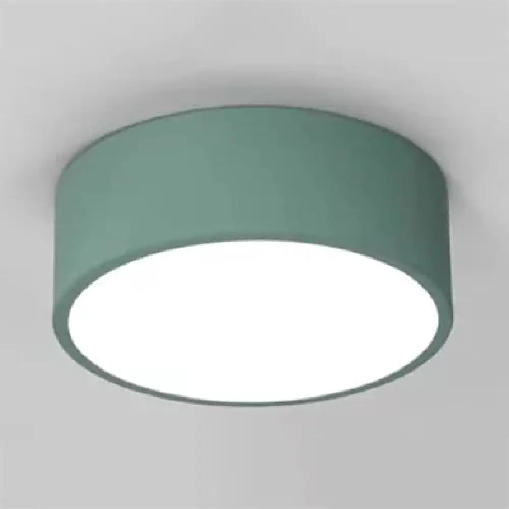 Nordic Stylish Acrylic Round Small Ceiling Lamp For Kindergarten Bathroom Blue