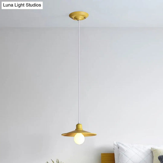 Nordic Stylish Metal Cone Pendant Lamp - Single Light For Industrial Ambiance In Your Space