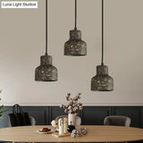 Nordic Terrazzo Hanging Lamp - Black/Red/Pink With Down Lighting Pendant Perfect For Dining Table 1