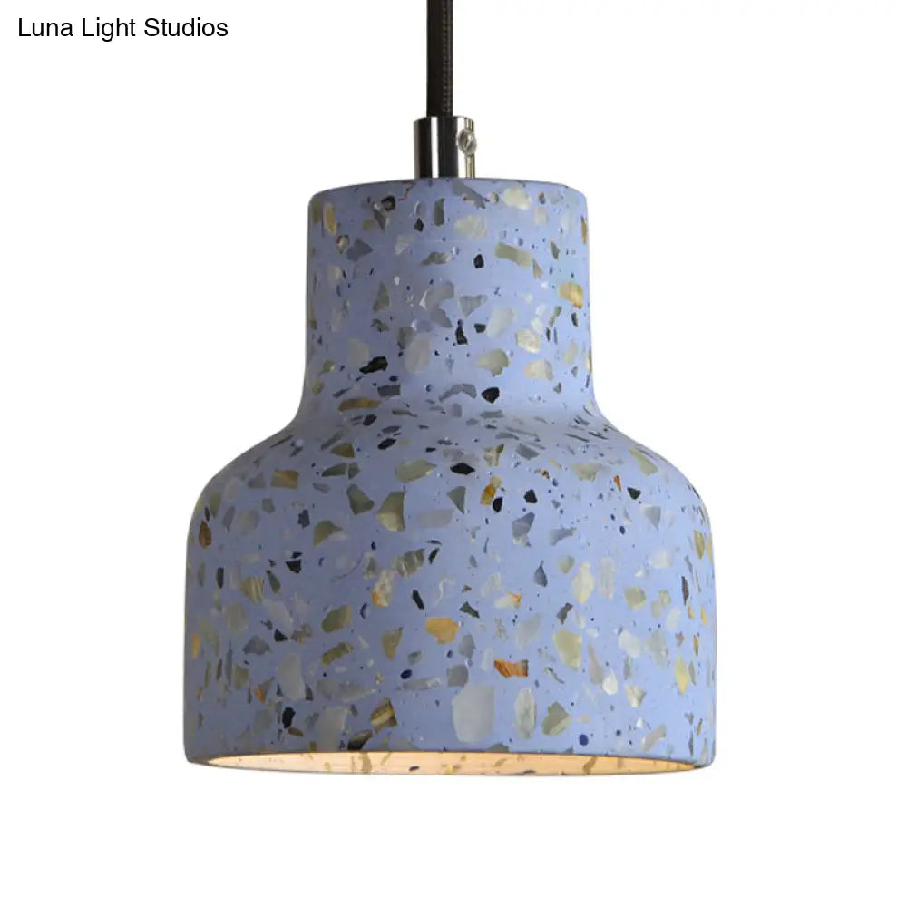 Nordic Terrazzo Hanging Lamp - Black/Red/Pink With Down Lighting Pendant Perfect For Dining Table 1