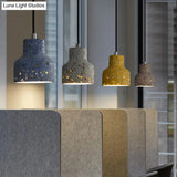 Nordic Terrazzo Hanging Lamp - Black/Red/Pink With Down Lighting Pendant Perfect For Dining Table 1