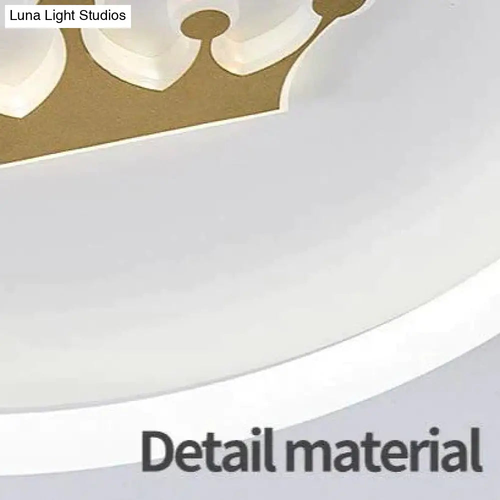 Nordic Warm Crown Master Bedroom Led Ceiling Lamp