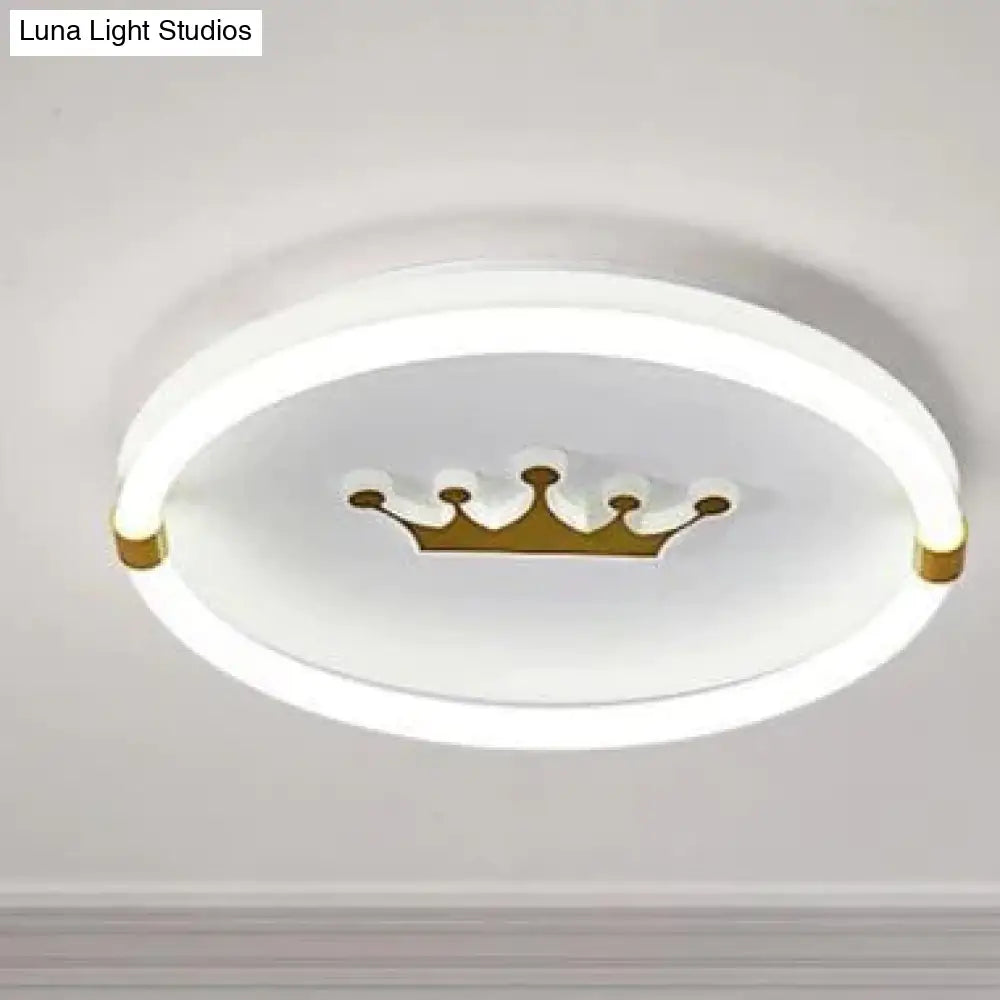 Nordic Warm Crown Master Bedroom Led Ceiling Lamp