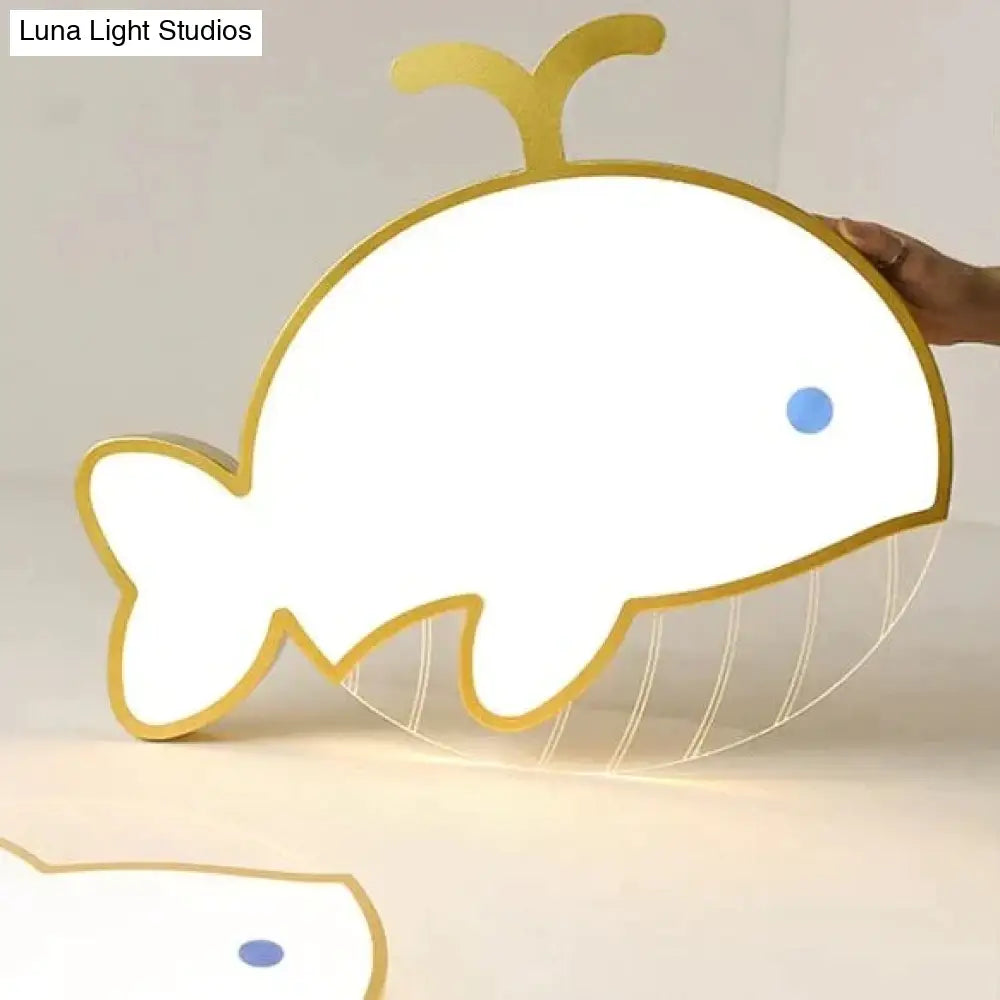 Nordic Whale Led Bedroom Ceiling Lamp