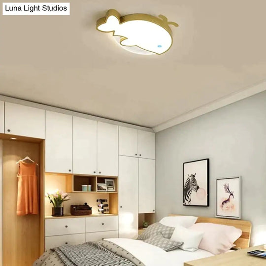 Nordic Whale Led Bedroom Ceiling Lamp