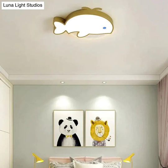 Nordic Whale Led Bedroom Ceiling Lamp