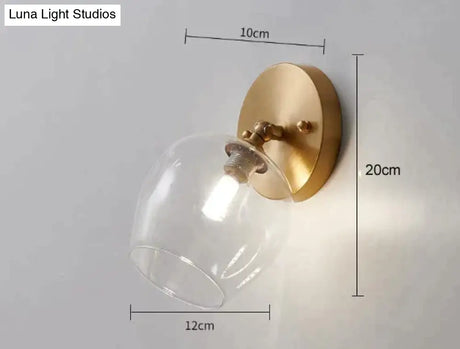 Nordic Wind Bedroom Bedside Hallway Copper Wall Lamp Copper Wall Lamps