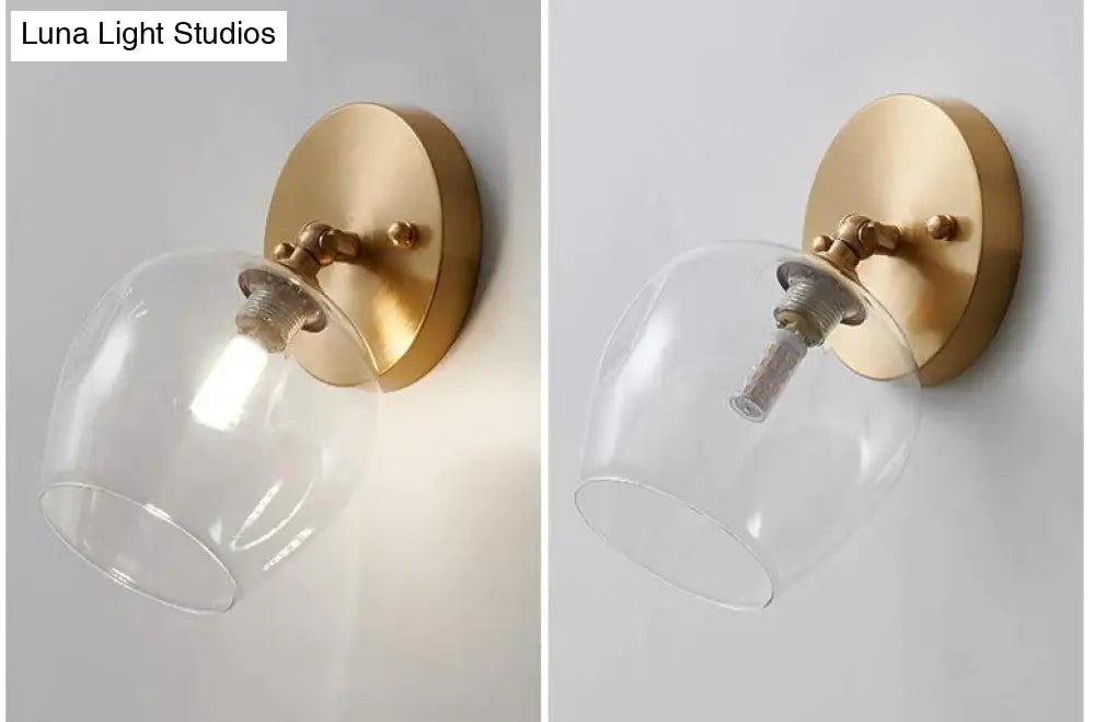 Nordic Wind Bedroom Bedside Hallway Copper Wall Lamp Copper Wall Lamps