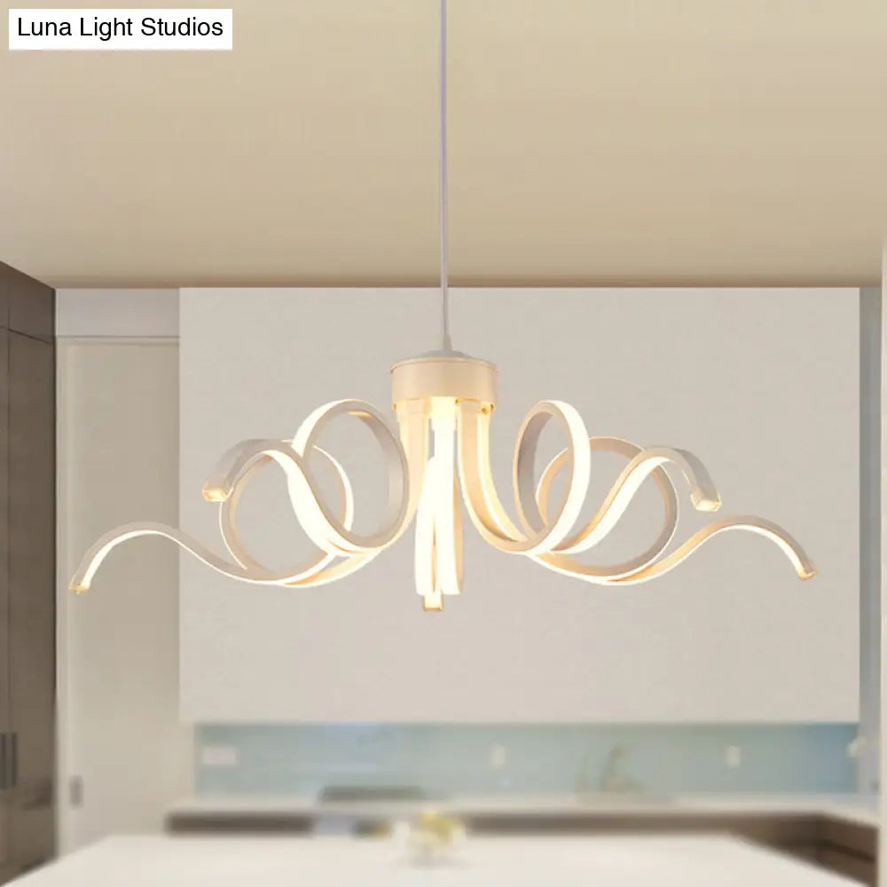 Octopus Chandelier - Simplicity Acrylic Led Pendant Light For Kitchen Warm/White Lighting