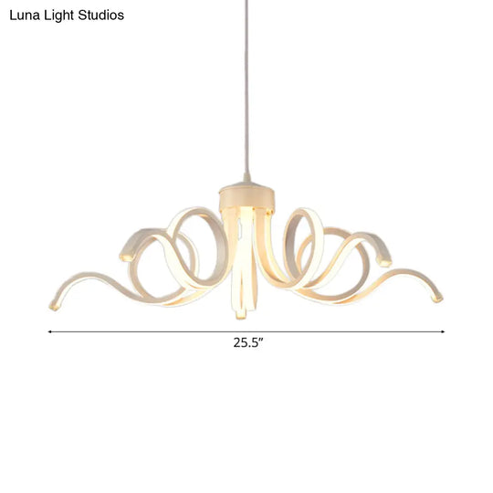 Octopus Chandelier - Simplicity Acrylic Led Pendant Light For Kitchen Warm/White Lighting