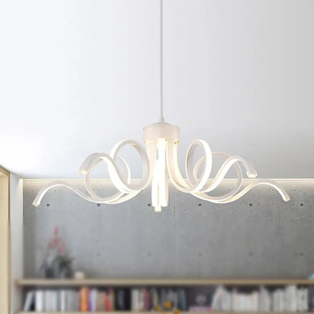 Octopus Chandelier - Simplicity Acrylic Led Pendant Light For Kitchen Warm/White Lighting White /