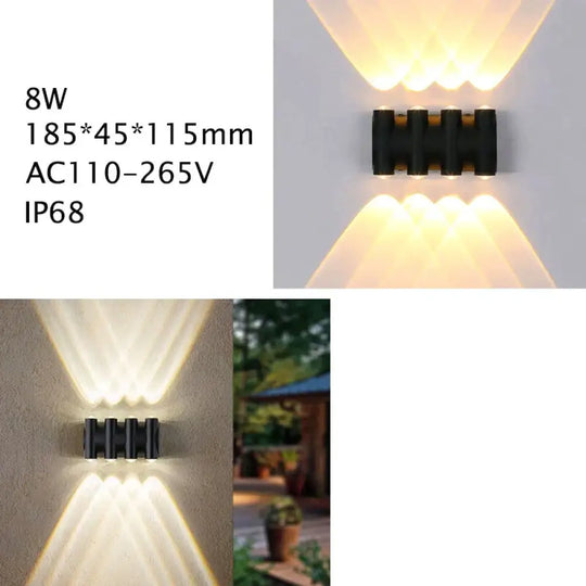 Outdoor Lighting Led Garden Light Alumunim Wall Lamp Villa Porch Street Sconce Lightings 110V-260V