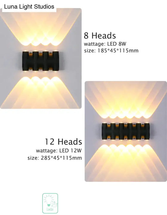 Outdoor Lighting Led Garden Light Alumunim Wall Lamp Villa Porch Street Sconce Lightings 110V-260V