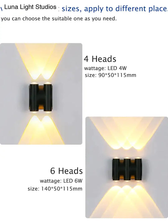 Outdoor Lighting Led Garden Light Alumunim Wall Lamp Villa Porch Street Sconce Lightings 110V-260V