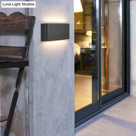 Outdoor Waterproof Ip65 Wall Lamp 6W/12W Led Light Modern Indoor/Outdoor Decor Up Down Dual-Head