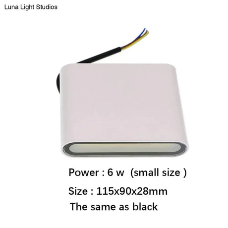 Outdoor Waterproof Ip65 Wall Lamp 6W/12W Led Light Modern Indoor/Outdoor Decor Up Down Dual-Head