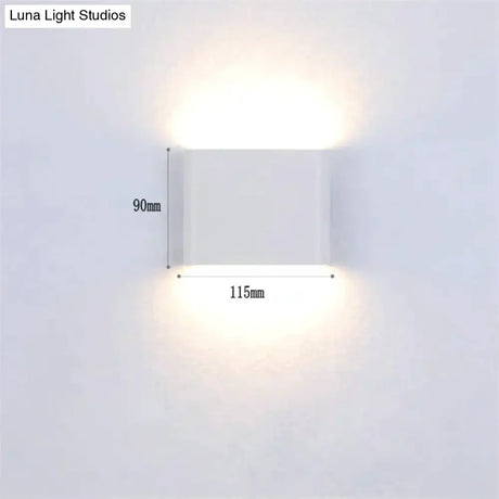 Outdoor Waterproof Ip65 Wall Lamp 6W/12W Led Light Modern Indoor/Outdoor Decor Up Down Dual-Head