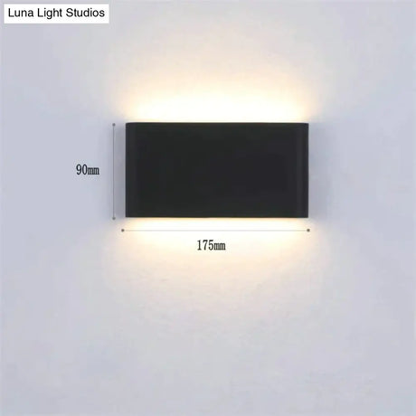 Outdoor Waterproof Ip65 Wall Lamp 6W/12W Led Light Modern Indoor/Outdoor Decor Up Down Dual-Head