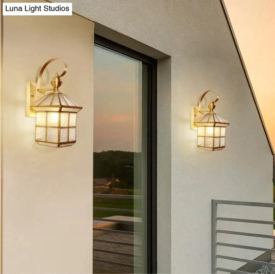 Outdoor Waterproof Wall Lamp Stair Corridor Balcony Courtyard Full Copper Lamps