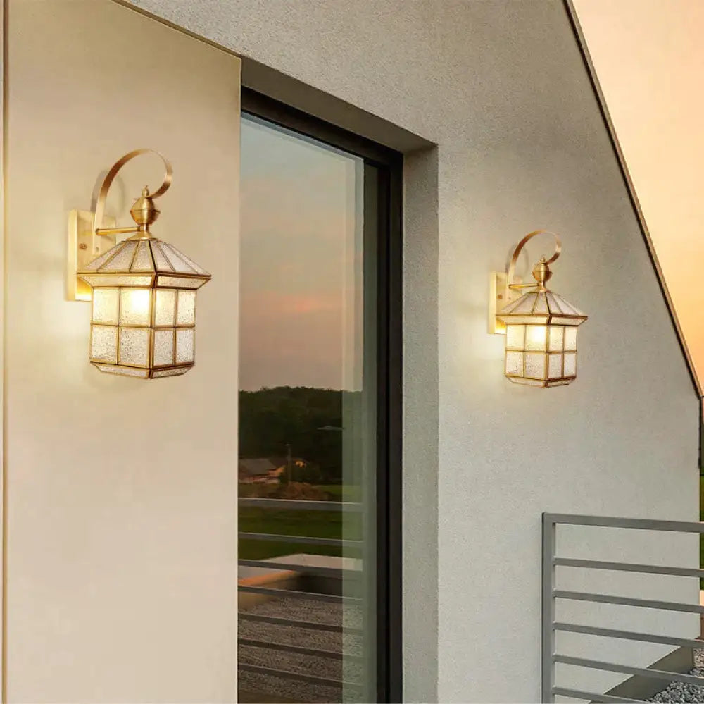 Outdoor Waterproof Wall Lamp Stair Corridor Balcony Courtyard Full Copper Lamps